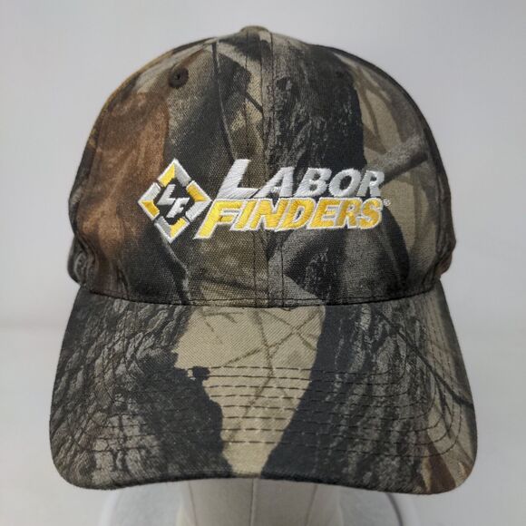 Labor Finders Slideback Hat Camo OSFM Embroidered Realtree Hardwoods - Picture 2 of 8